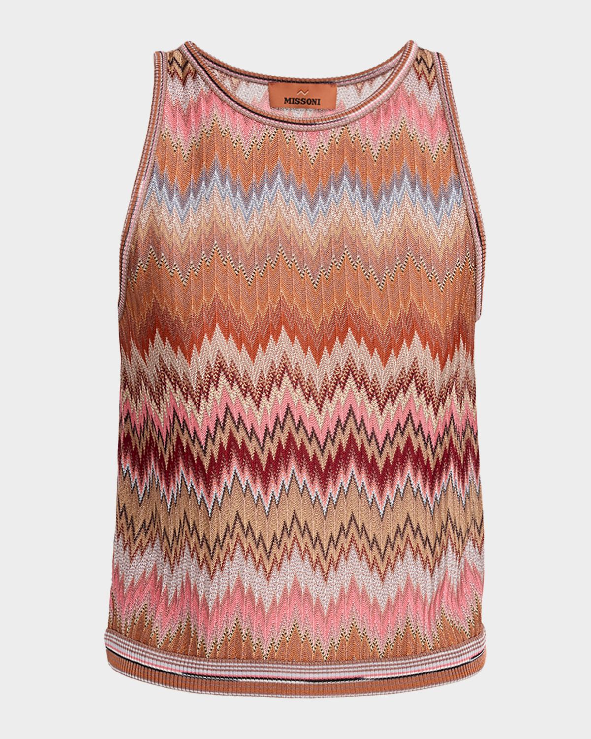 Missoni Multicolor Snake Chevron Knit Tank Top | Thumbnail 5