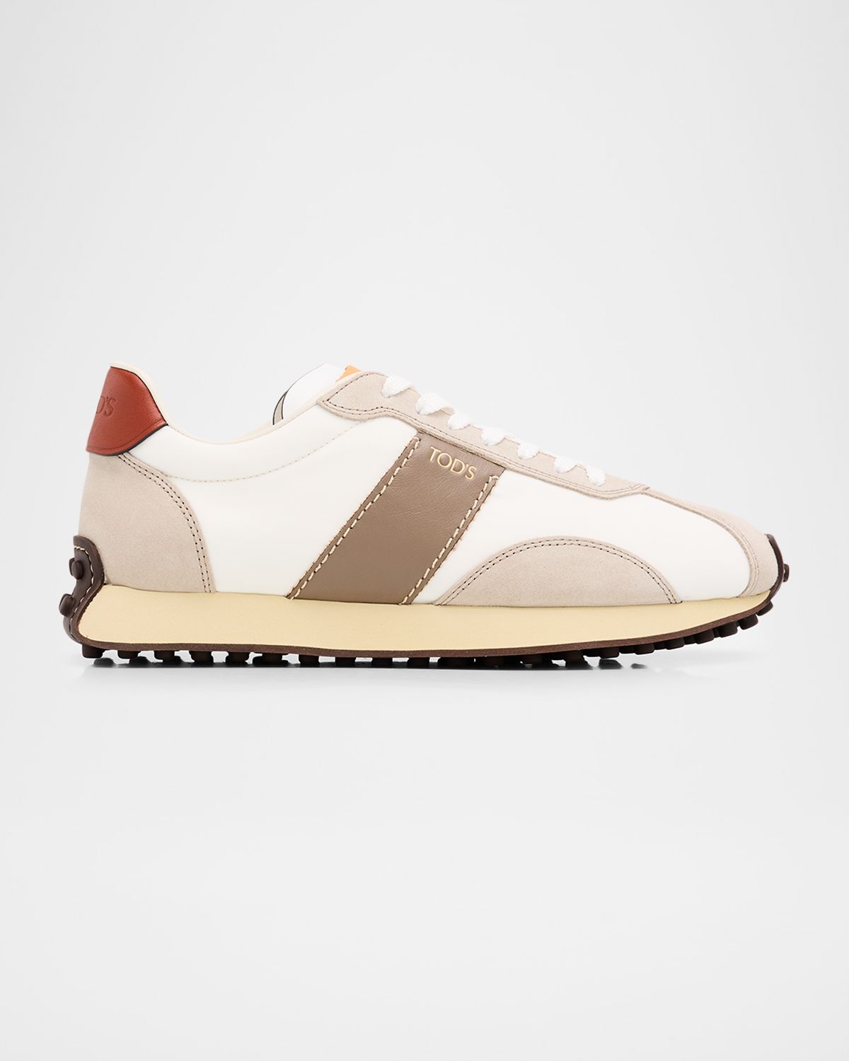 Tod 's Men 's T Vintage Leather & Fabric Low-Top Sneakers | Thumbnail 5
