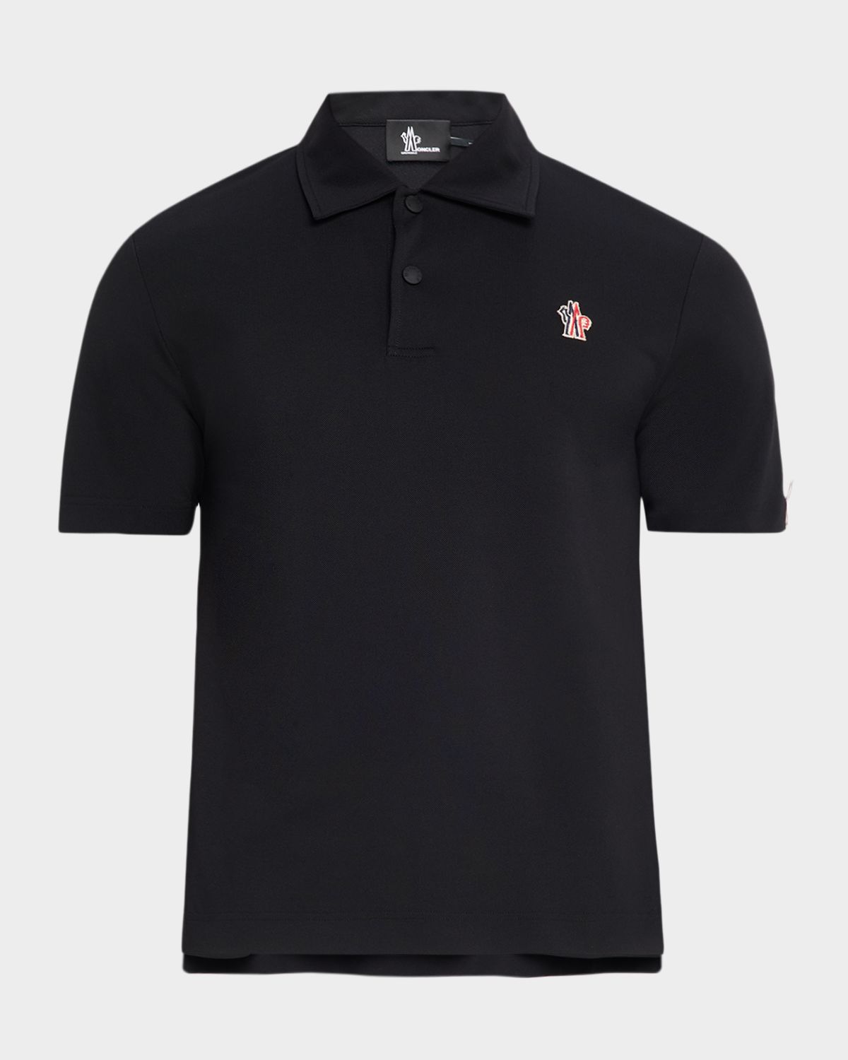 Moncler Men 's Monogram ogo Nylon Polo Shirt