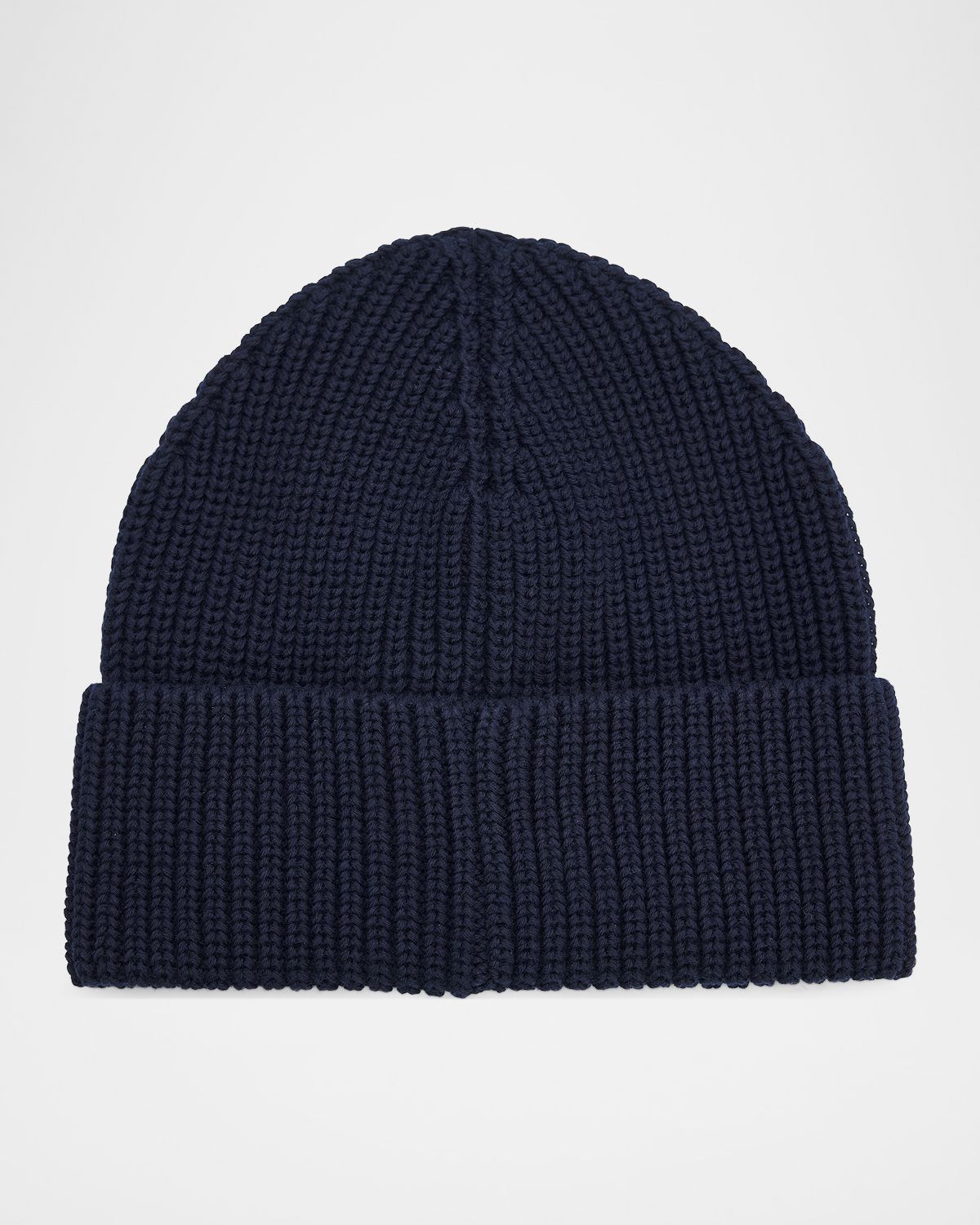 Moncler Men 's Cotton Rib Logo-Patch Beanie Hat