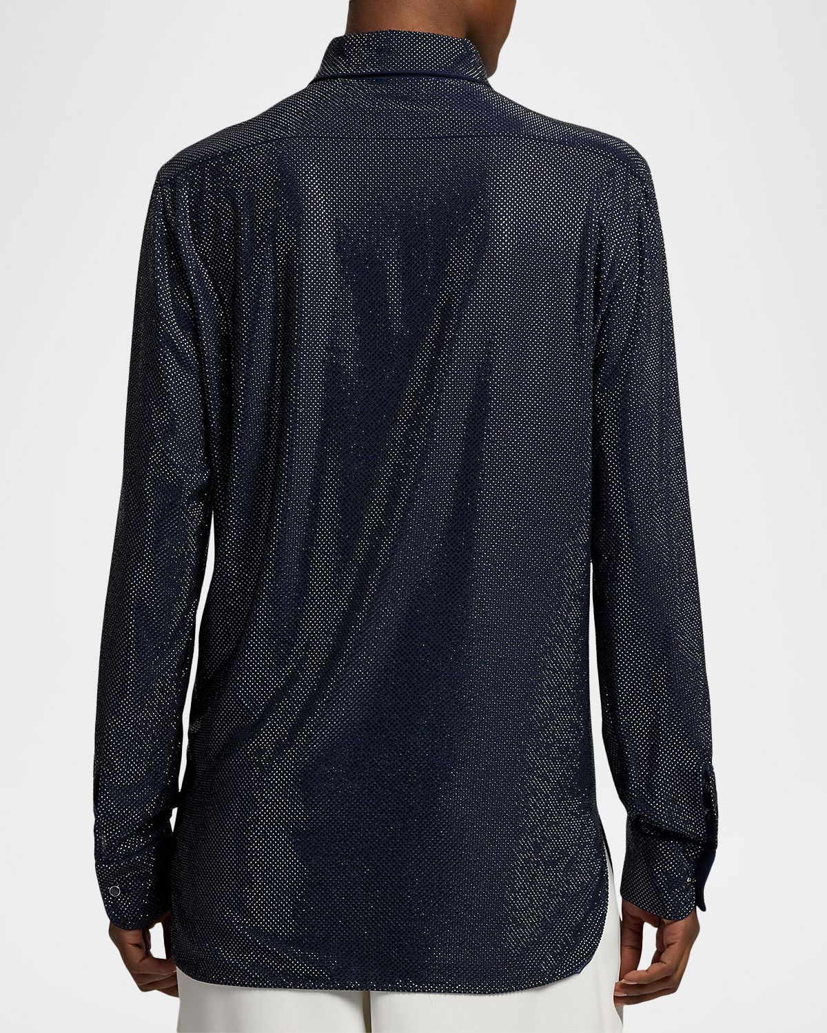 Ralph Lauren Collection Adrien Relaxed-Fit Embellished Shirt