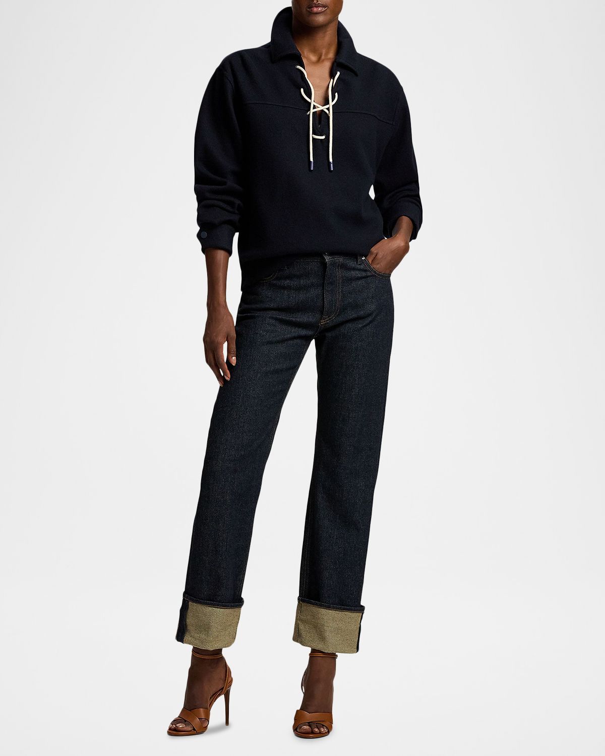 Ralph Lauren Collection Adderley Cuffed Slim Jeans
