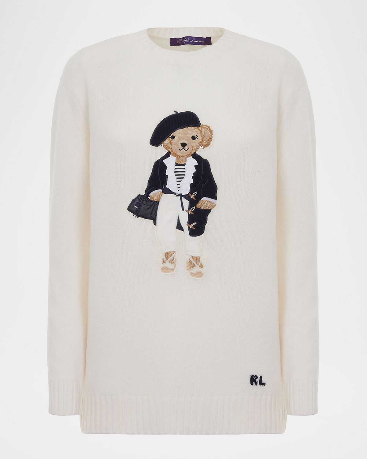 Ralph Lauren Collection Polo Bear Cashmere Crewneck Sweater
