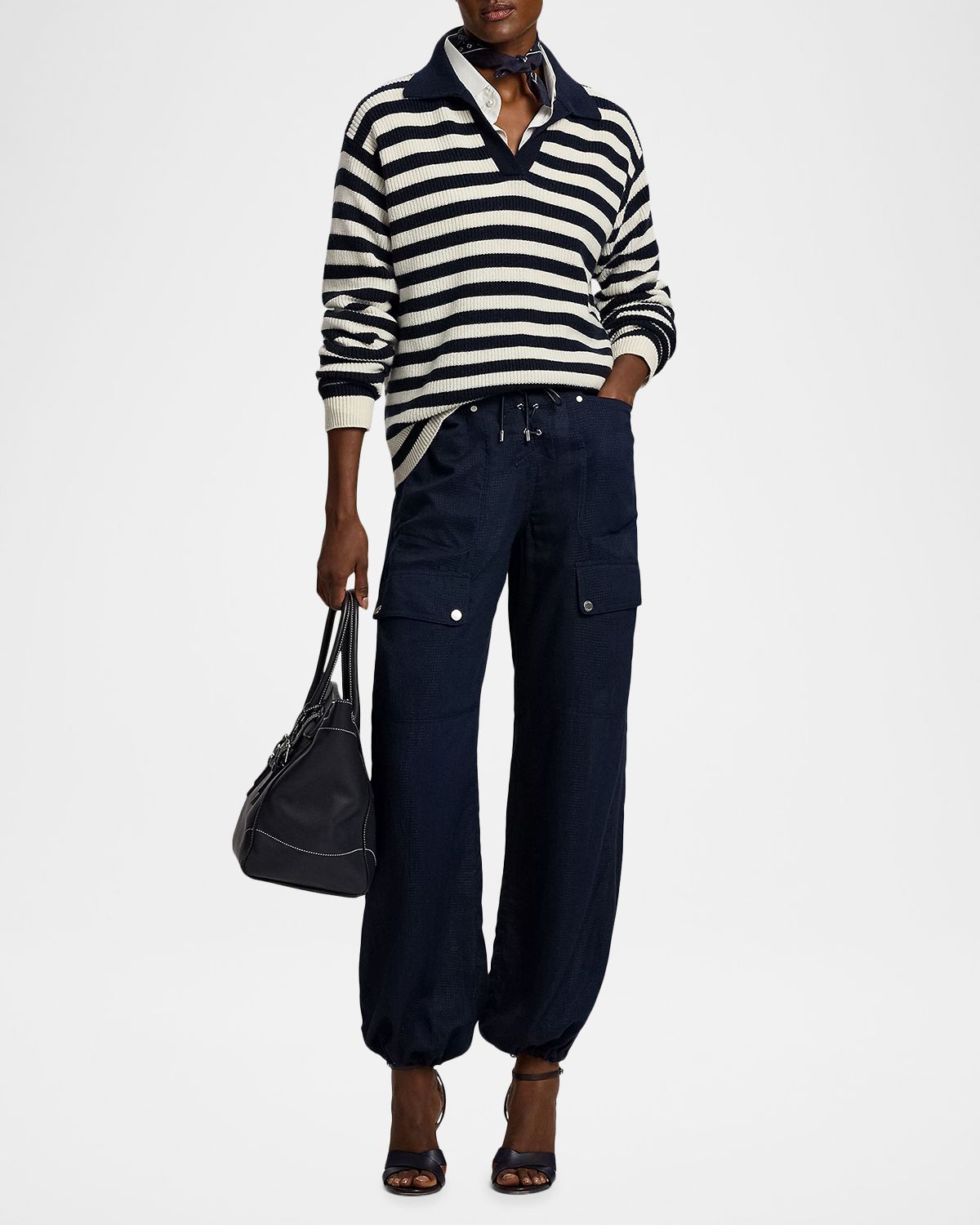Ralph Lauren Collection Briella Ripstop Ankle Cargo Pants