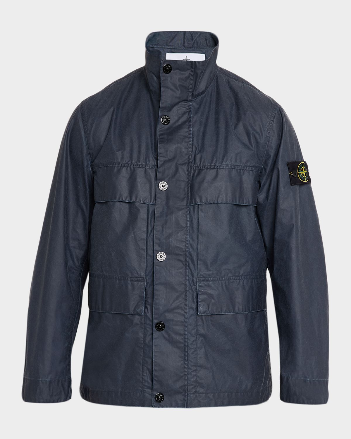 Stone Island Men 's Wax-Coated Field Jacket