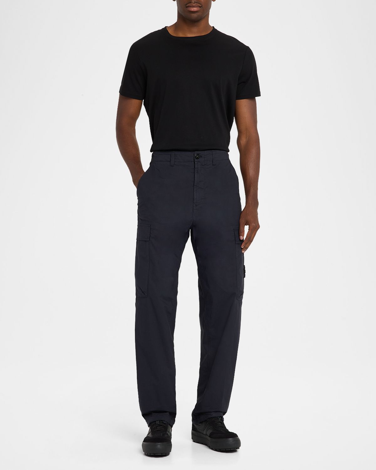 Stone Island Men 's Cotton Straight-Leg Cargo Trousers