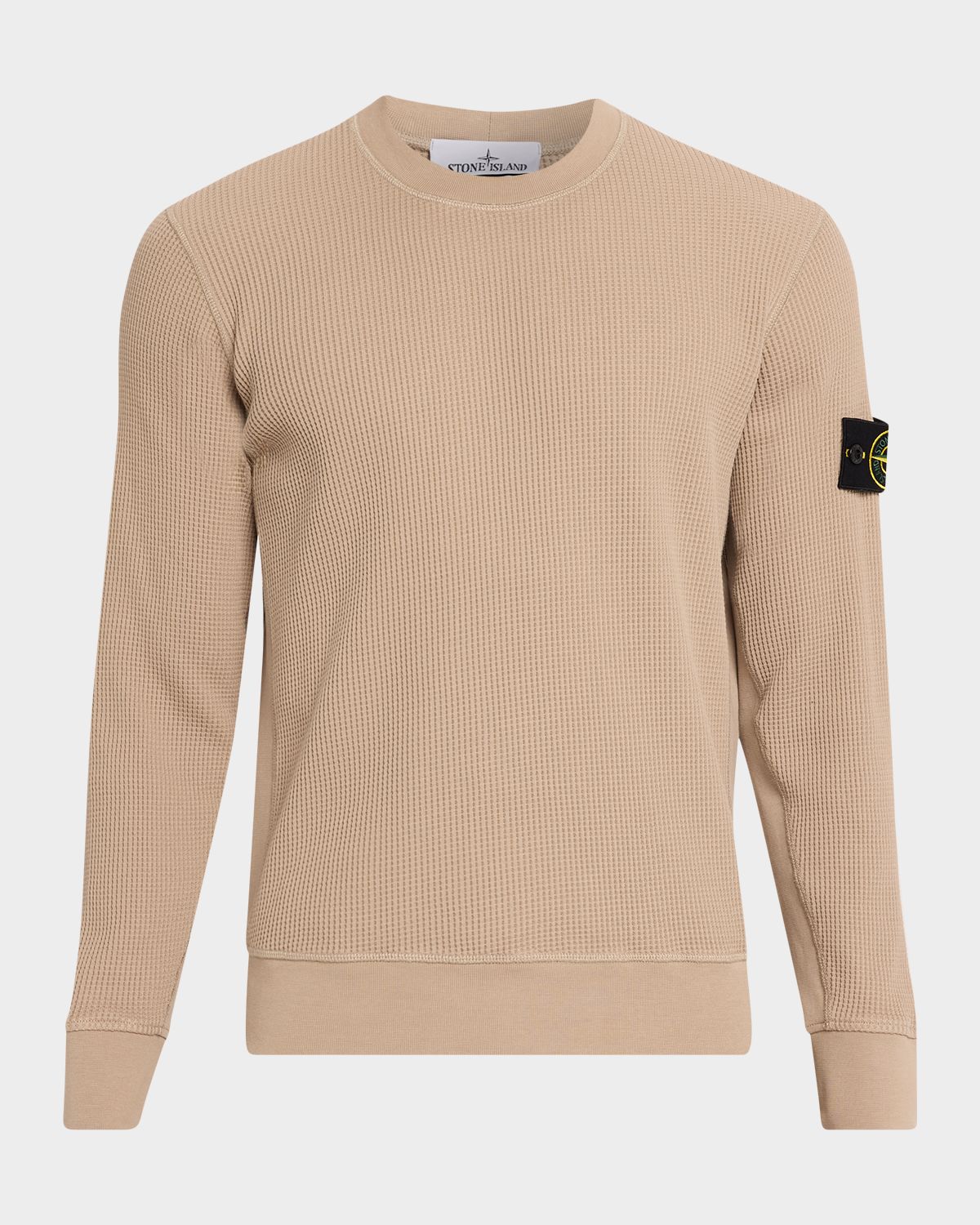 Stone Island Men 's Cotton Waffle Knit Sweatshirt