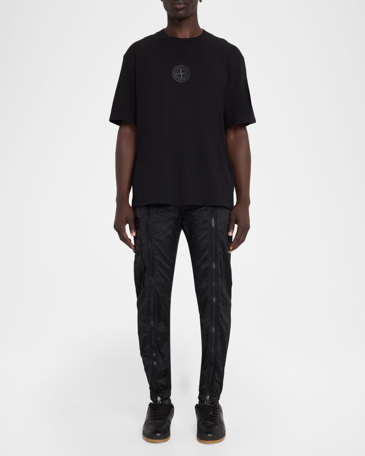 Stone Island Men 's Compass Logo Cotton T-hirt