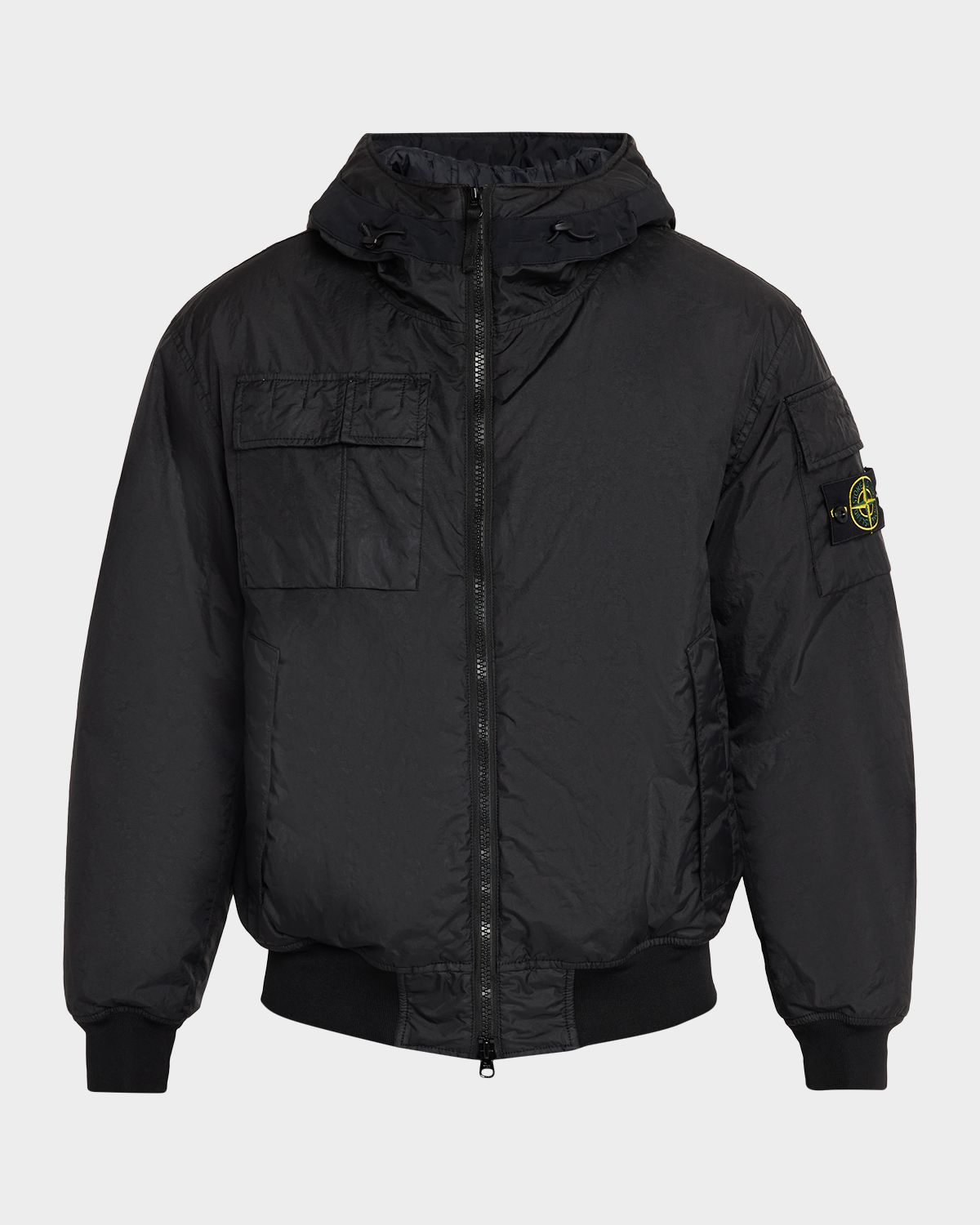 Stone Island en 's Nylon Hooded Bomber Jacket