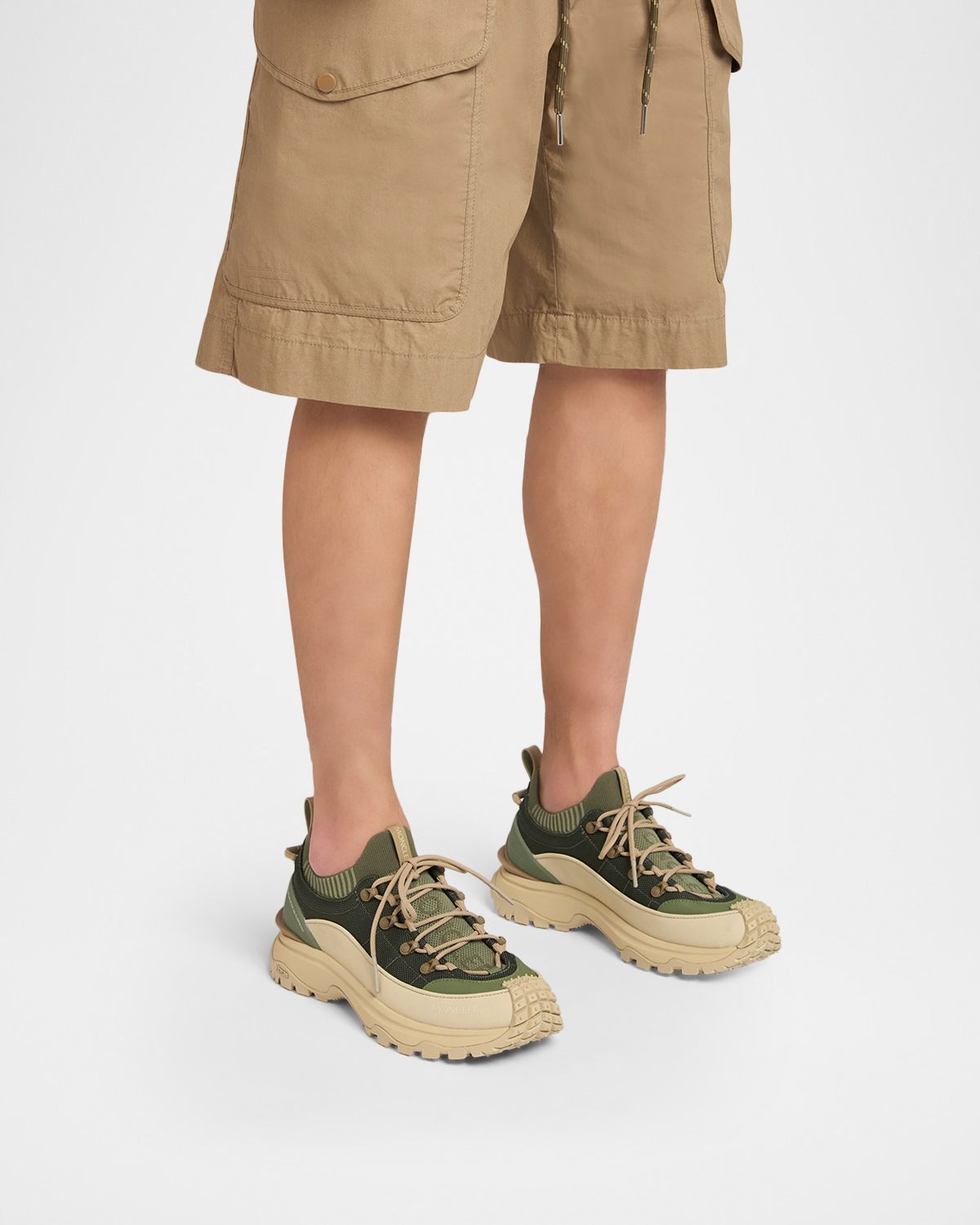 Moncler Men 's Trailgrip Lite3 Nubuck & Suede Low-Top Sneakers
