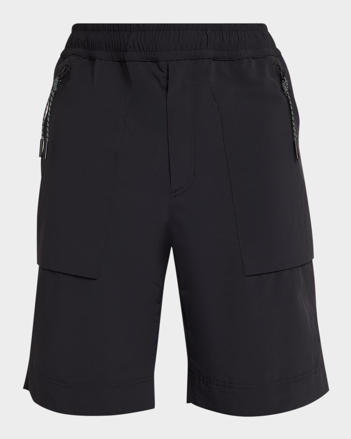 Moncler en 's Nylon Zip Pocket Pull-On Shorts