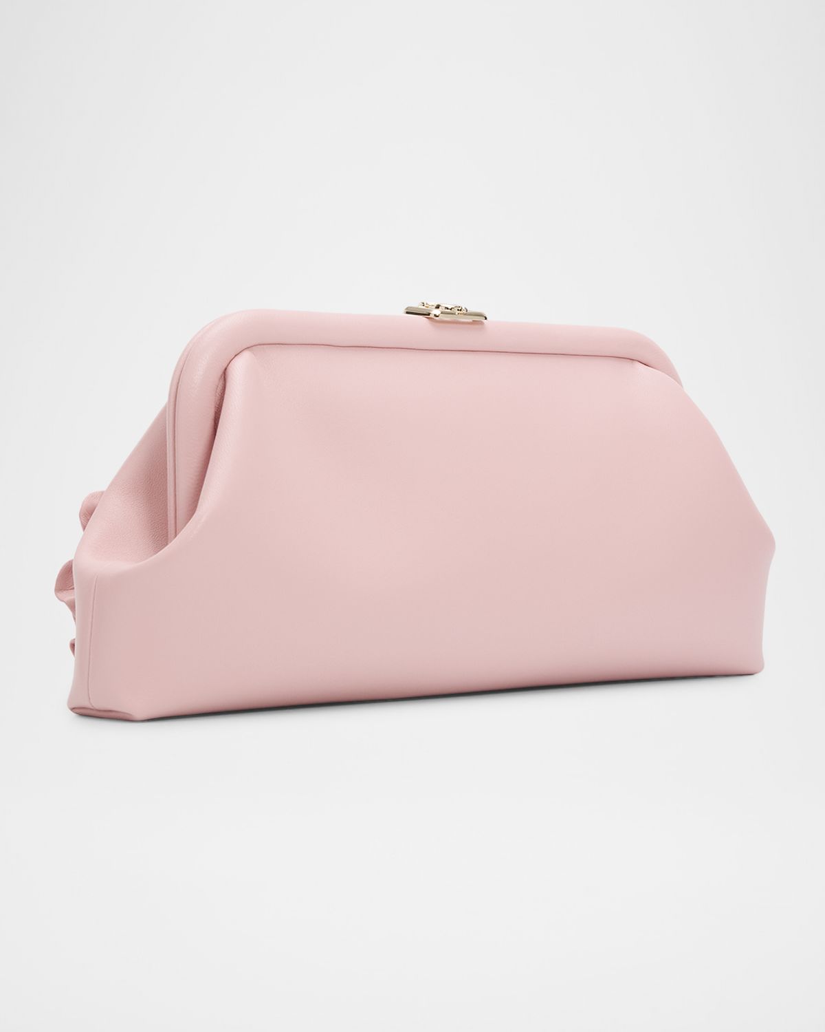 Jimmy Choo Skylar Floral Applique Leather Clutch Bag