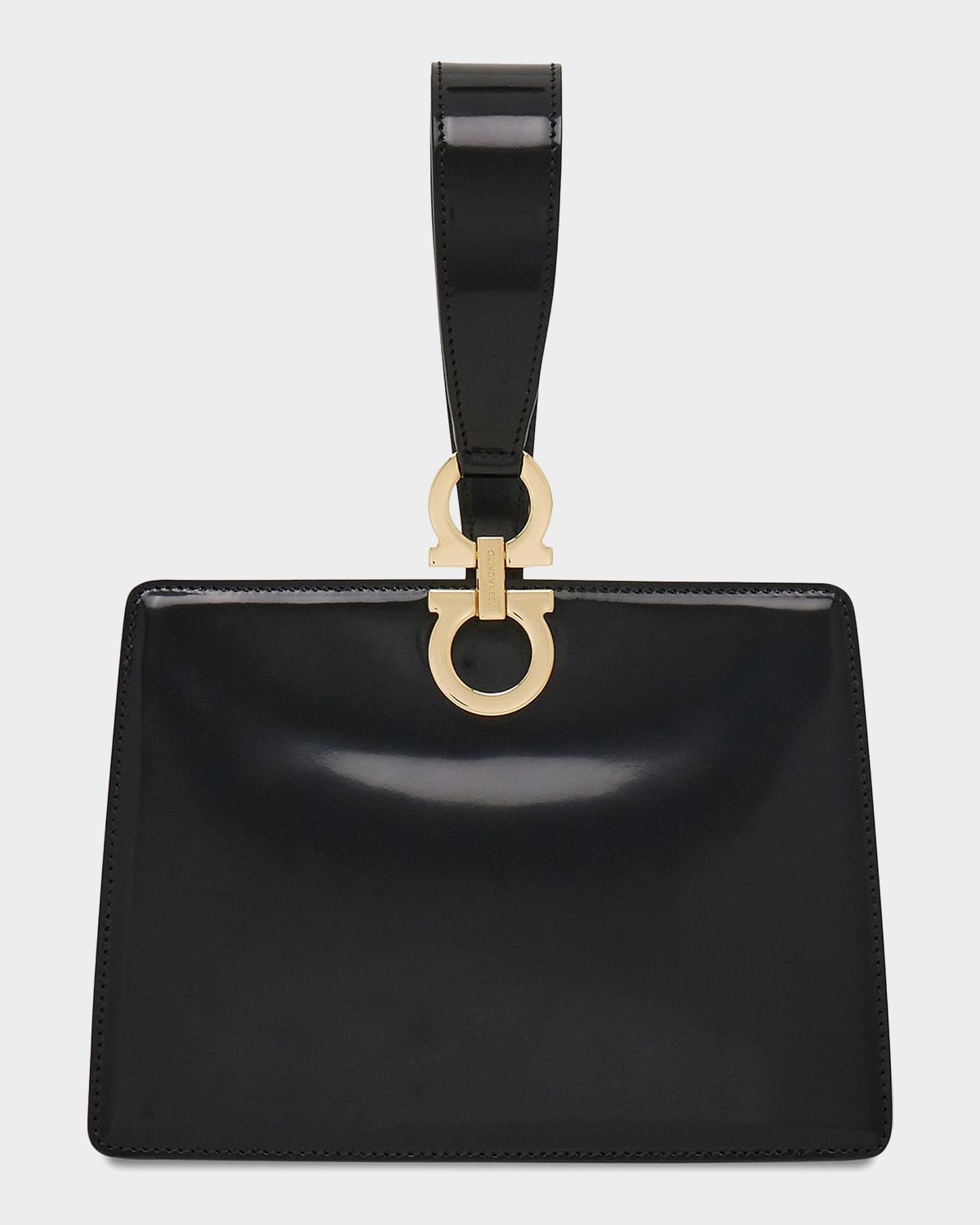 Ferragamo Mini Gancini Leather Wristlet Clutch