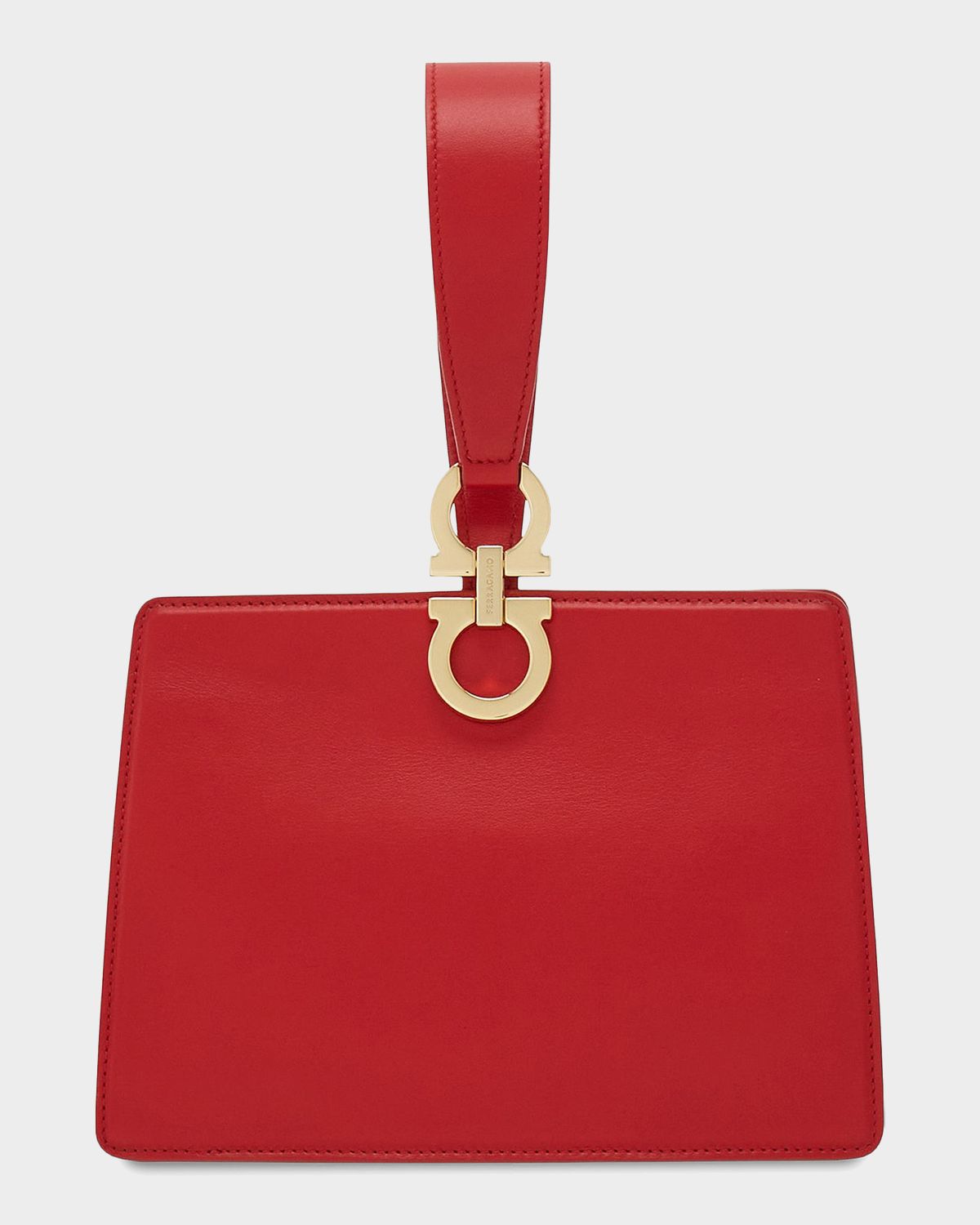 Ferragamo Mini Gancini Leather Wristlet Clutch