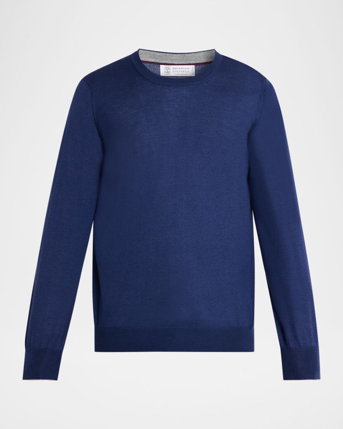 Brunello Cucinelli Men 's Cashmere Knit Crewneck Sweater | Thumbnail 6 Brunello Cucinelli Men 's Cashmere Knit Crewneck Sweater | Thumbnail 6