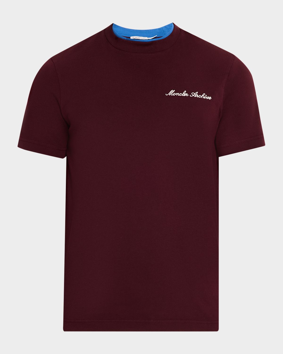 Moncler Men 's Embroidered Logo Cotton T-Shirt