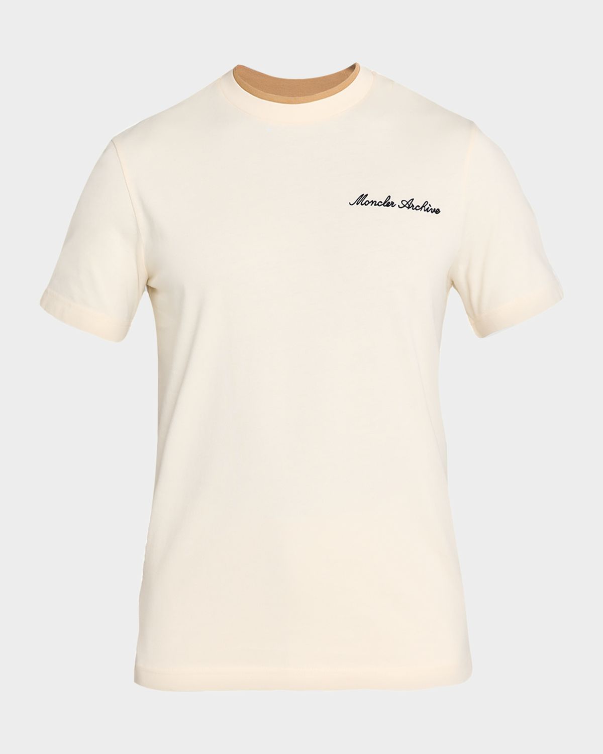 Moncler Men 's Embroidered Logo Cotton T-Shirt
