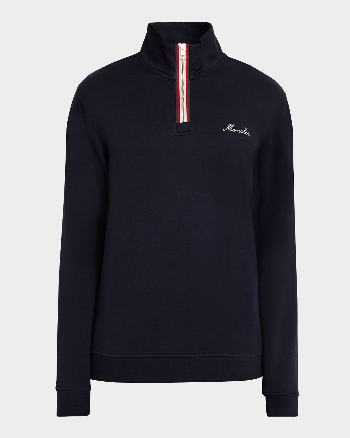 Moncler Men 's Embroidered Logo Turtleneck Sweatshirt