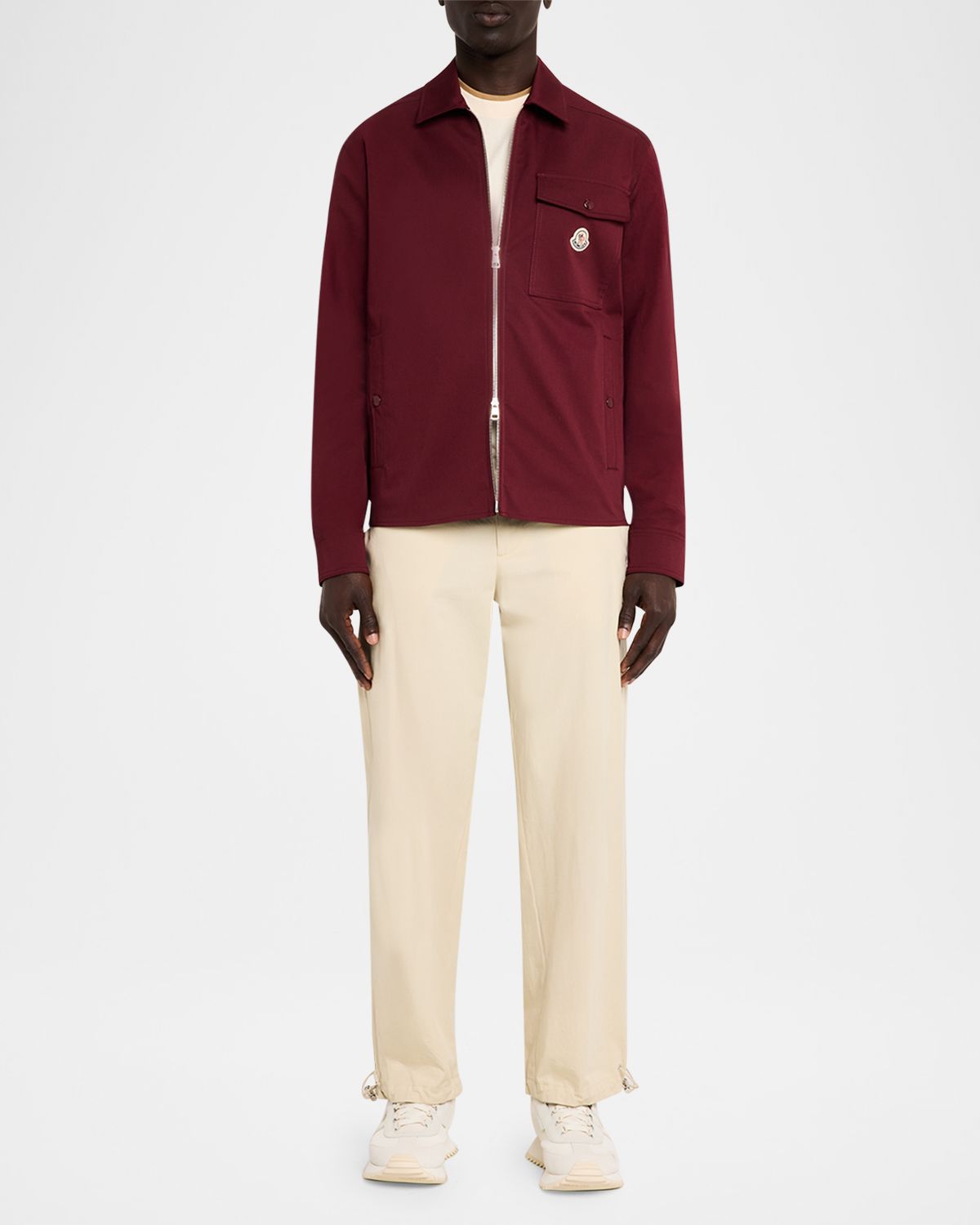 Moncler en 's Cotton-Blend Gabardine Shirt Jacket | Thumbnail 5