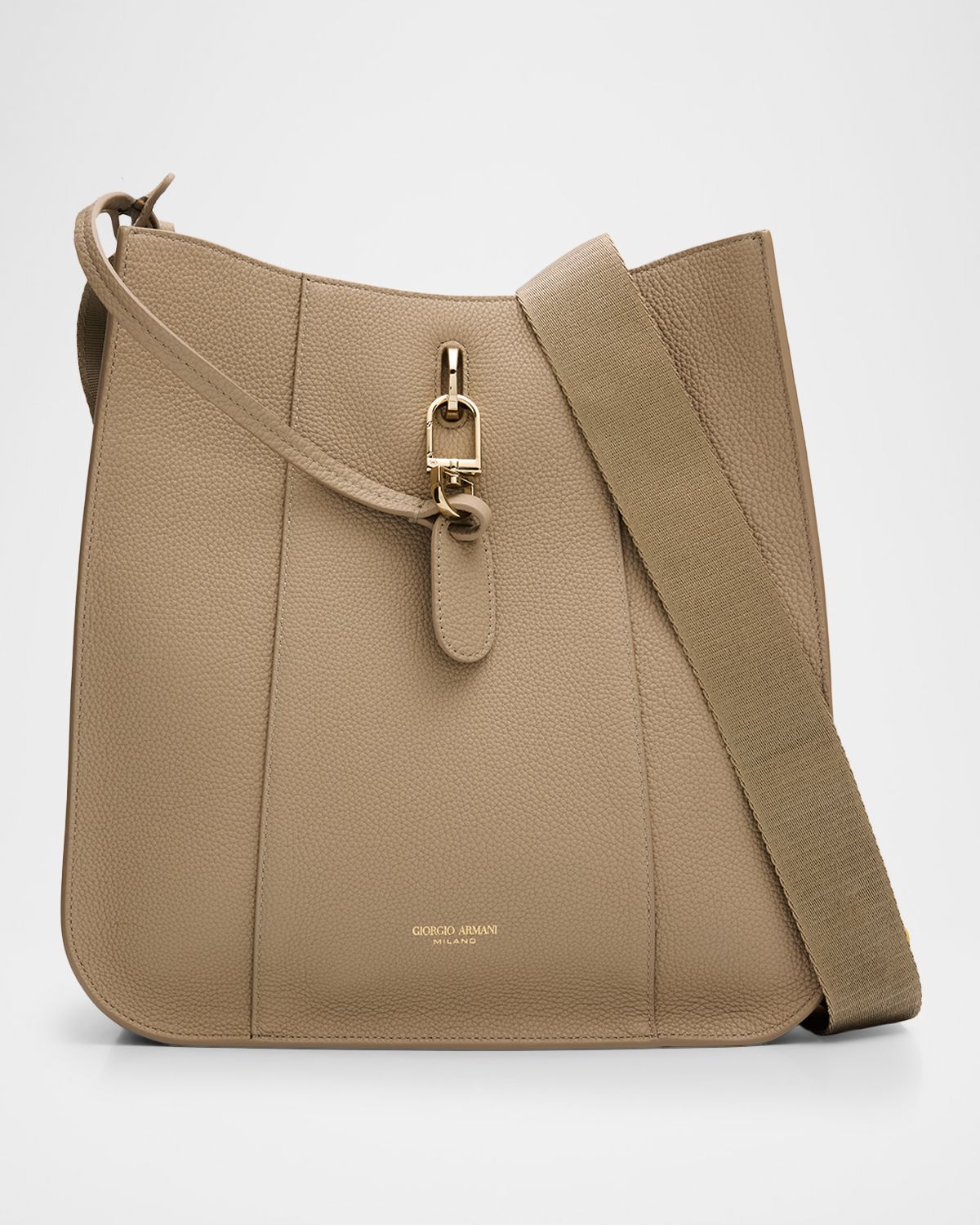 Giorgio Armani Pebbled Leather Shoulder Bag