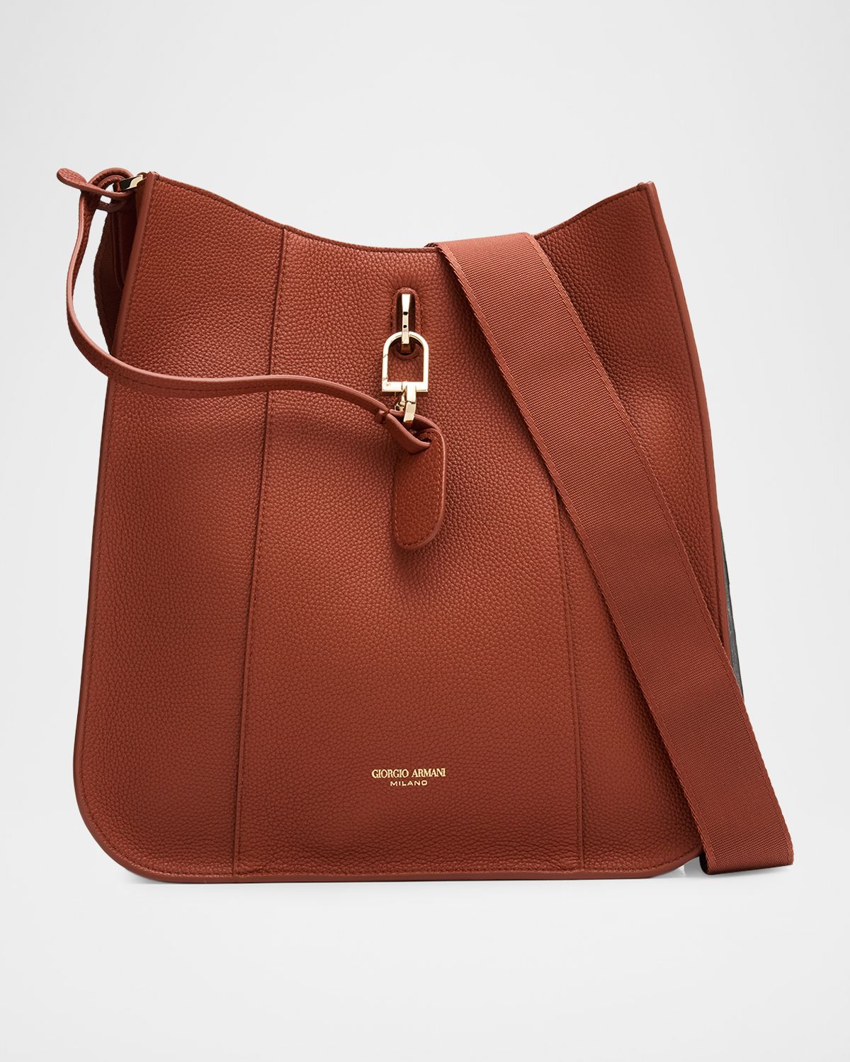 Giorgio Armani Pebbled Leather Crossbody Bag