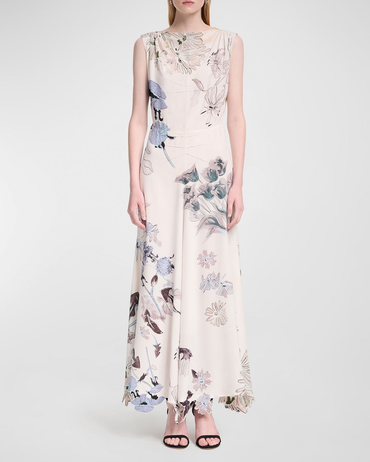 Altuzarra Carrol Floral Silk Midi Dress