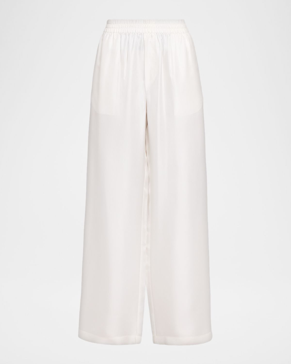 Lisa Yang Silk Twill Wide-Leg Trousers
