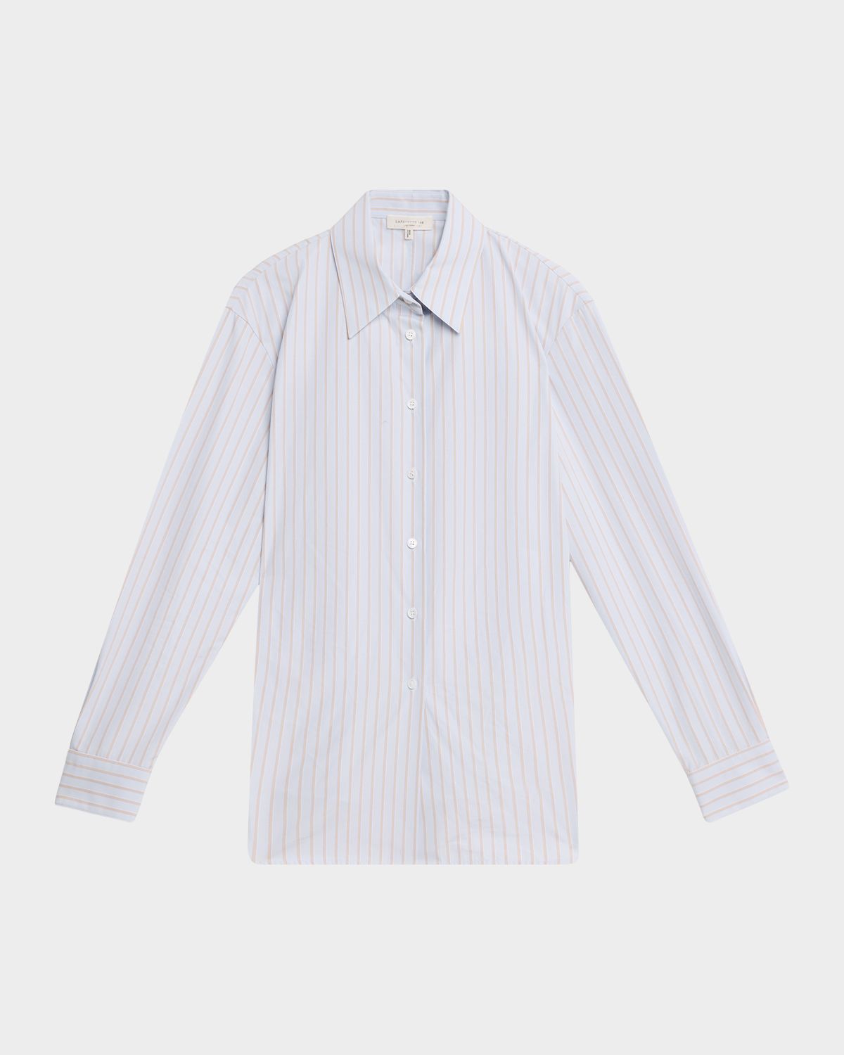 Lafayette 148 New York Striped Cotton Button-Down Shirt