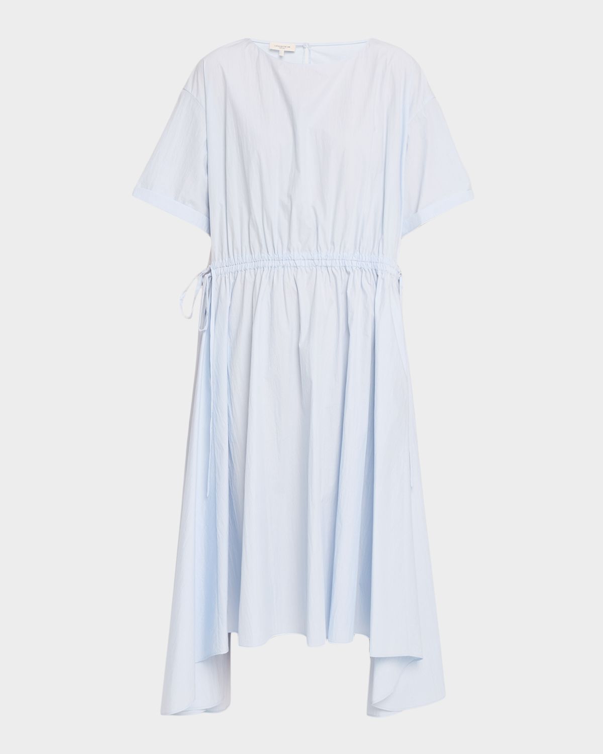 Lafayette 148 New York Drawstring Cotton Midi Dress