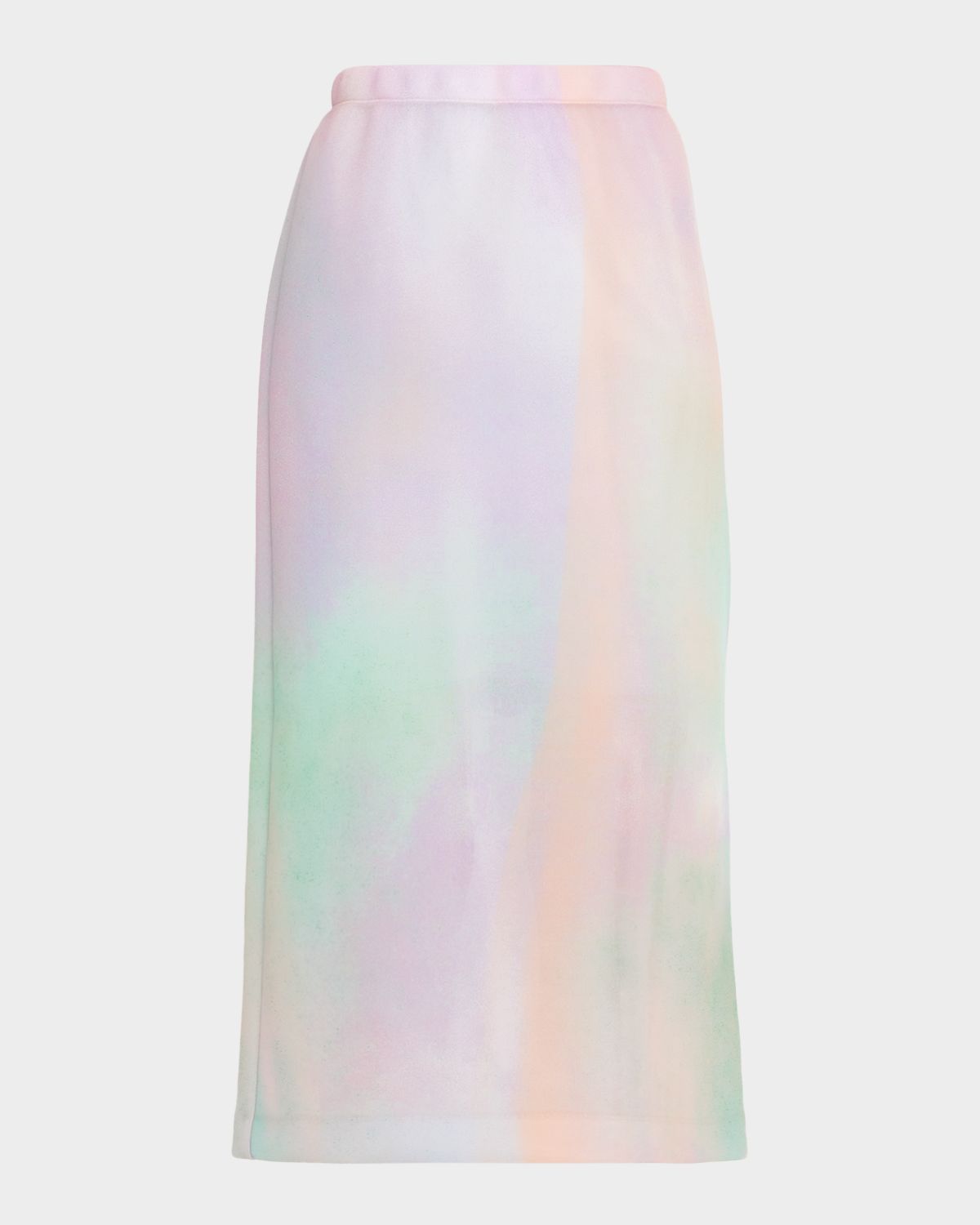 Lafayette 148 New York Aurora-Print Straight Midi Skirt