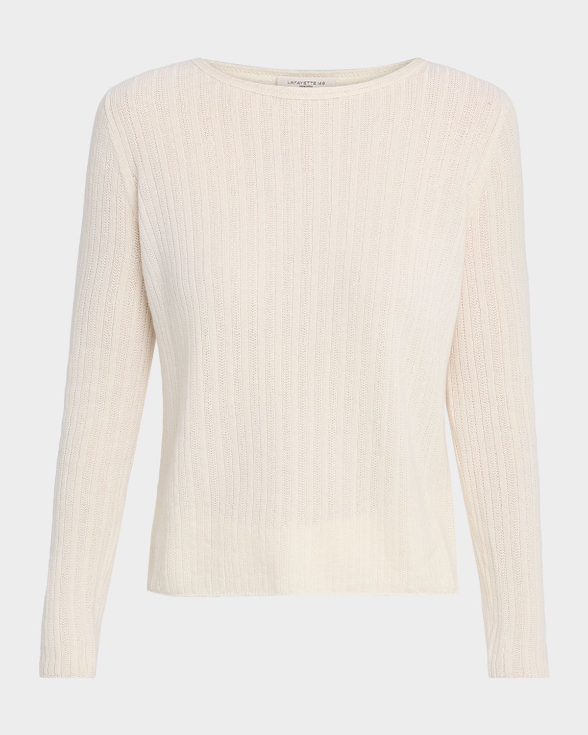 Lafayette 148 New York Mixed-Stitch Crewneck Sweater