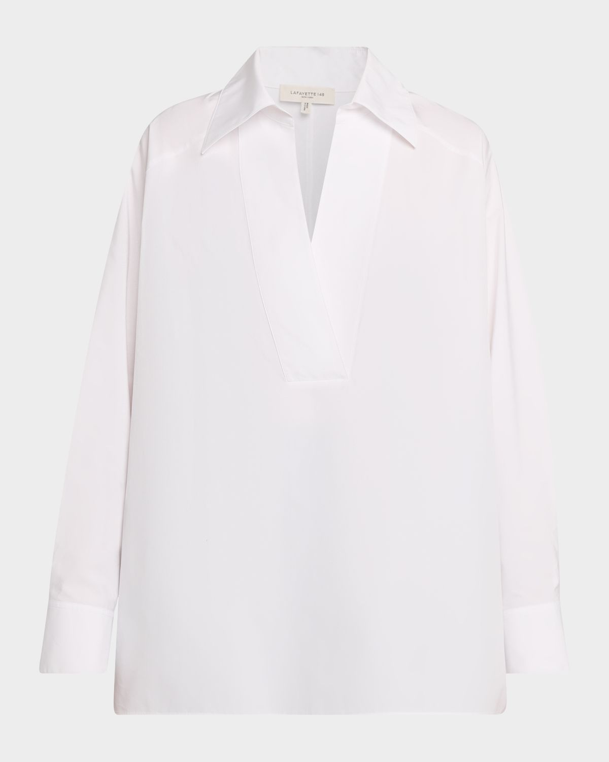 Lafayette 148 New York Oversized Cotton Popover Shirt