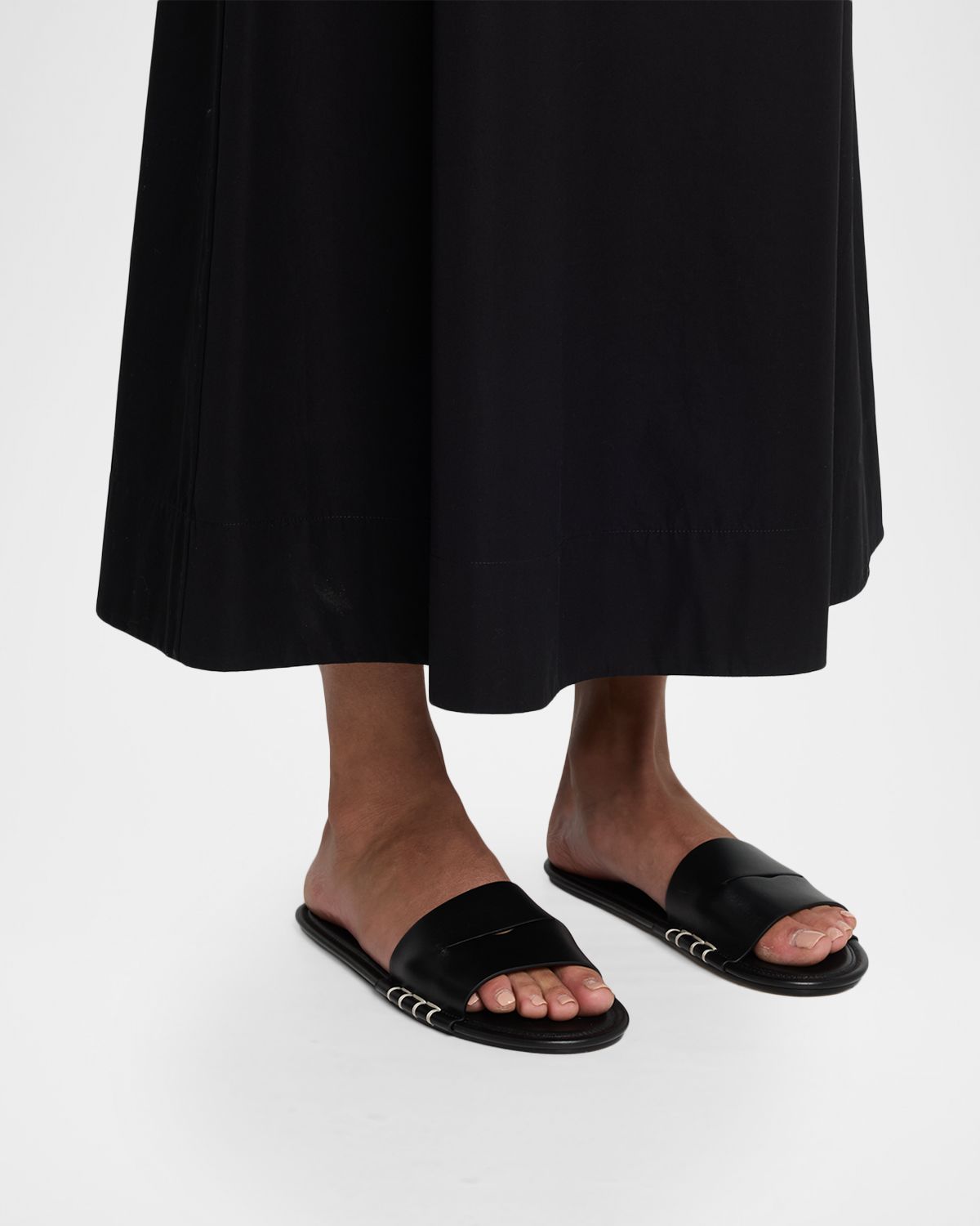 JW Anderson Loafer Leather Slide Sandals