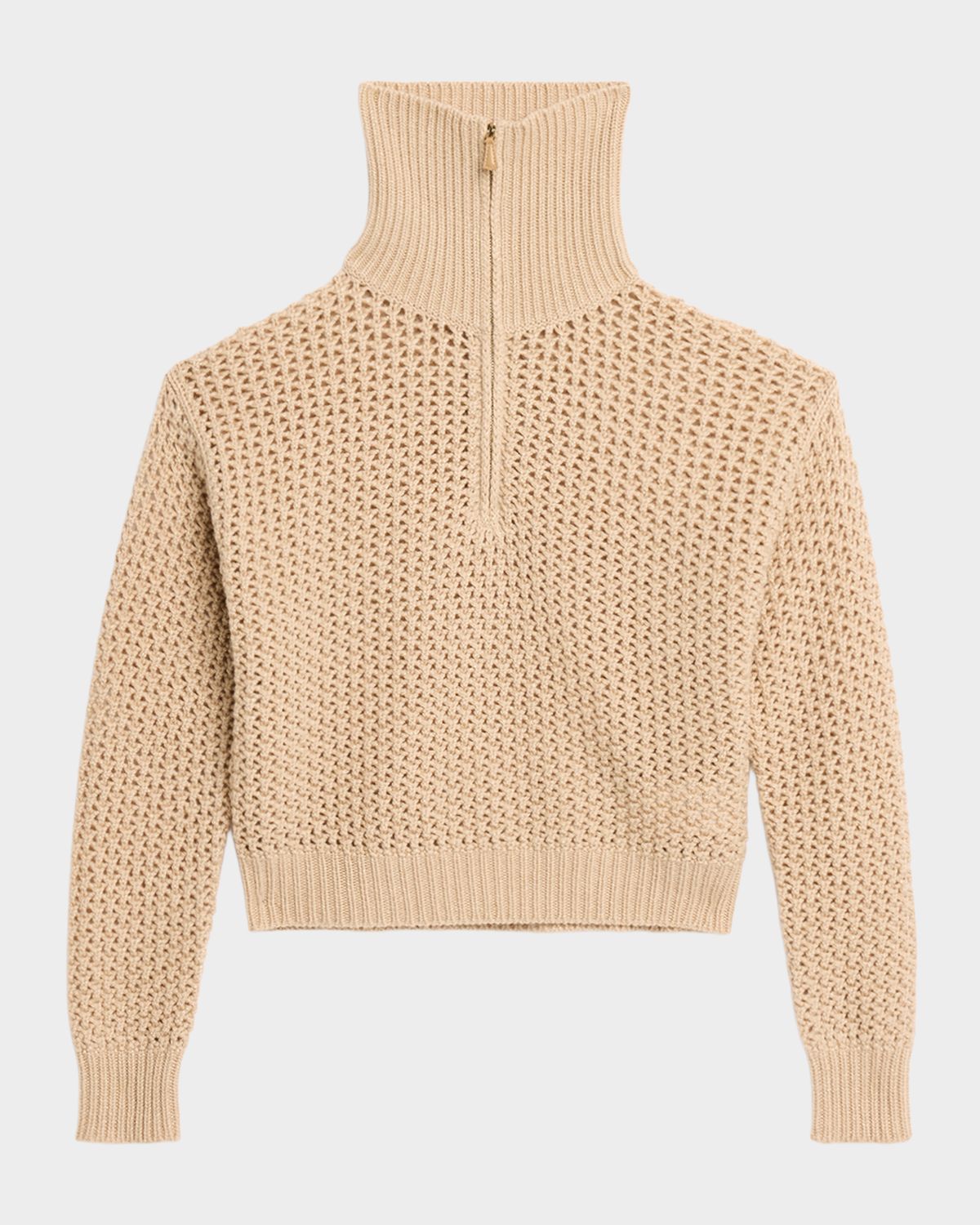 Max Mara Tequila Shimmer Mesh-Knit Sweater
