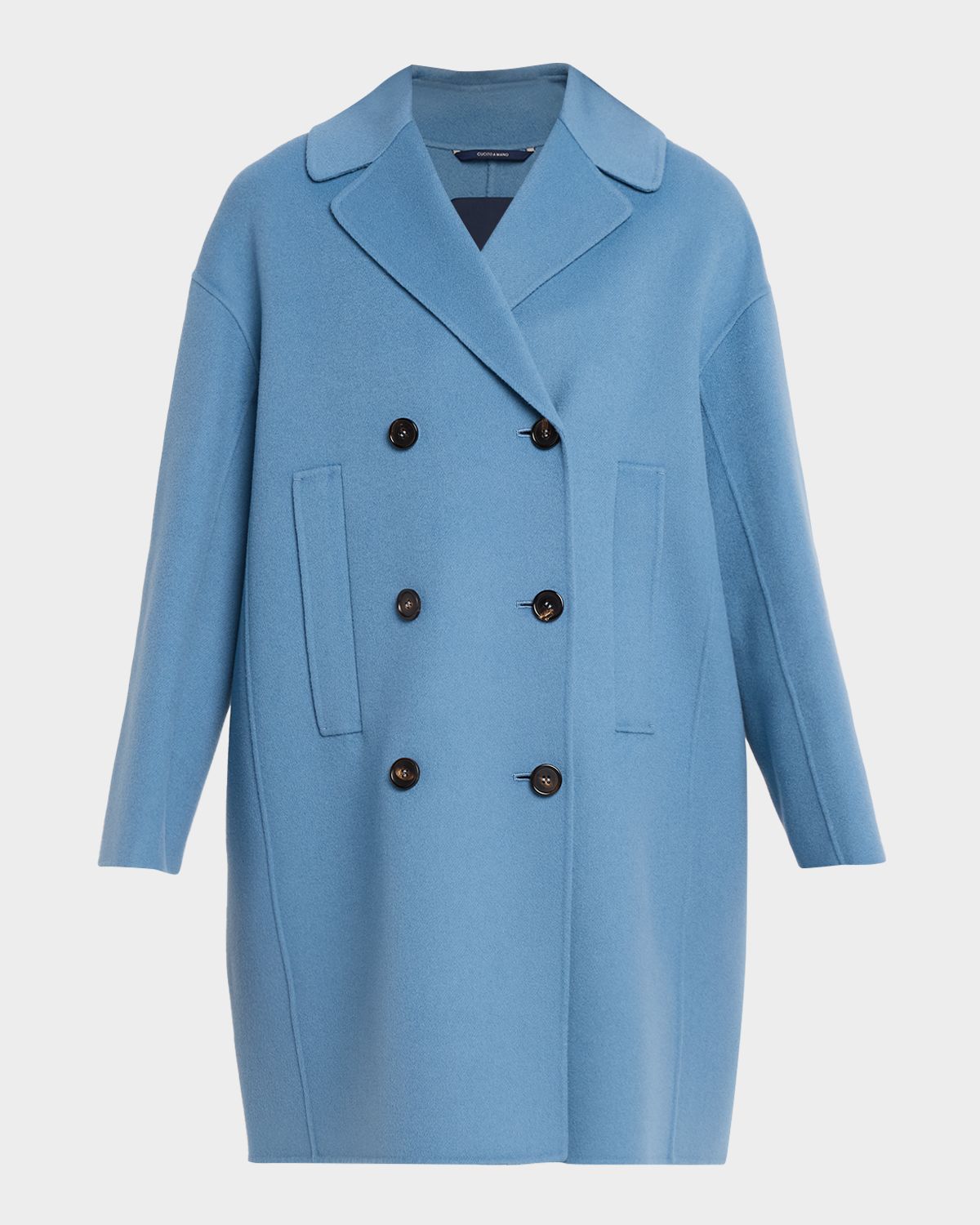 Max Mara Studio Wool Broadcloth Midi Coat