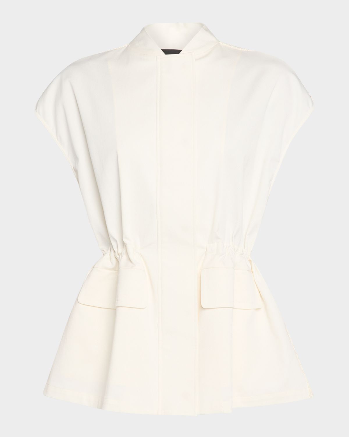 FABIANA FILIPPI Gabardine & Open-Stitch Jacket