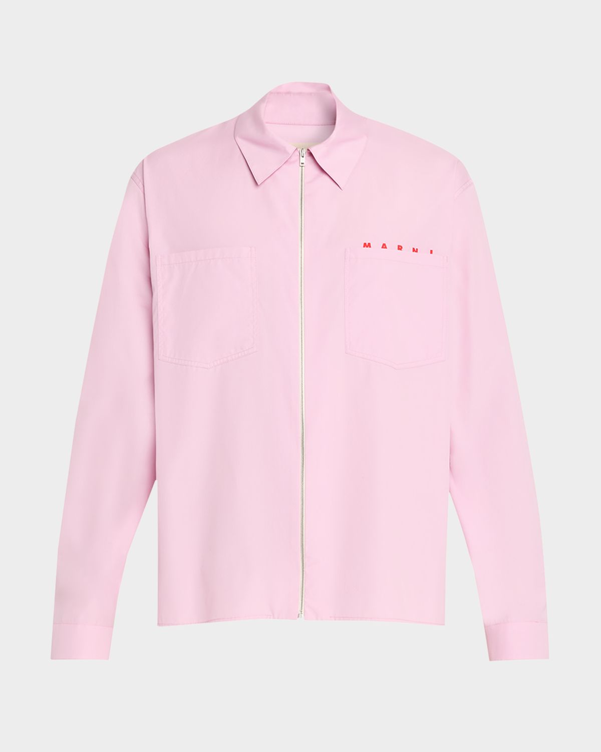 Marni Men 's Boxy Poplin Shirt Jacket