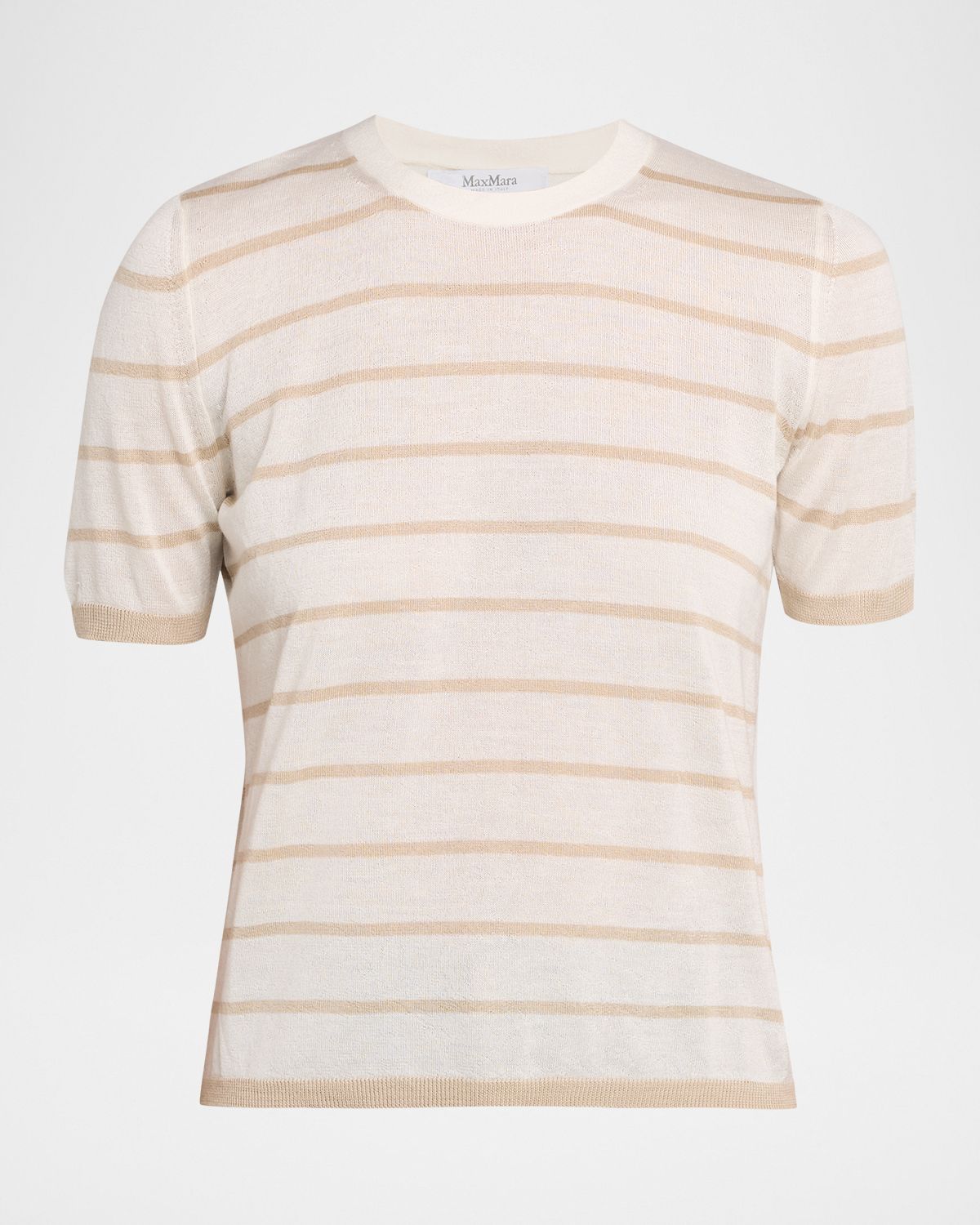 Max Mara Favetta Striped Cashmere-Silk Sweater