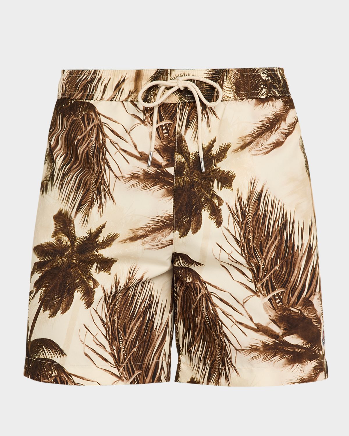 Moncler Men 's Tropical-Print Swim Shorts