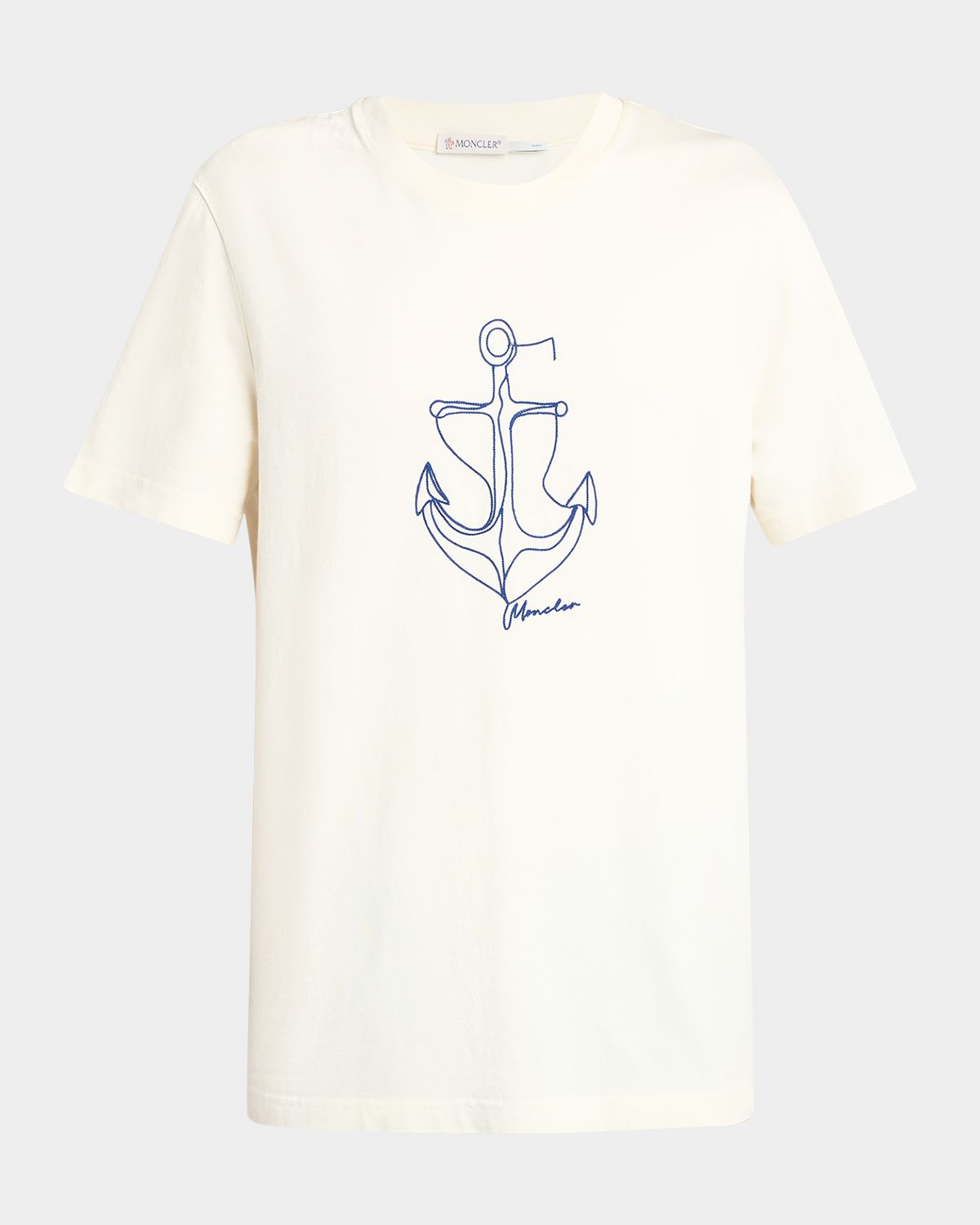 Moncler Men 's Anchor Linework Logo T-Shirt | Thumbnail 6 Moncler Men 's Anchor Linework Logo T-Shirt | Thumbnail 6