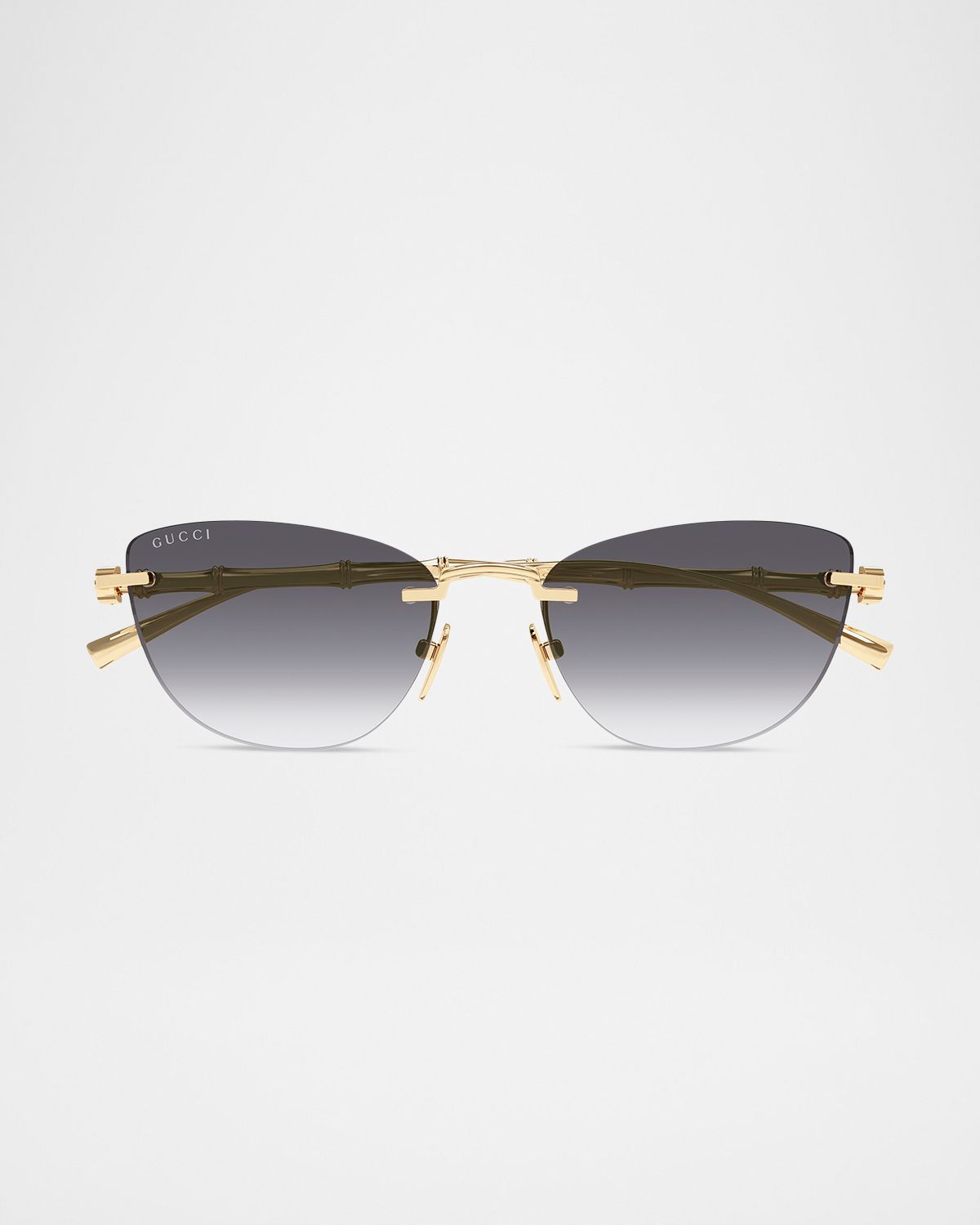 Gucci 55mm Metal Cat-Eye Sunglasses