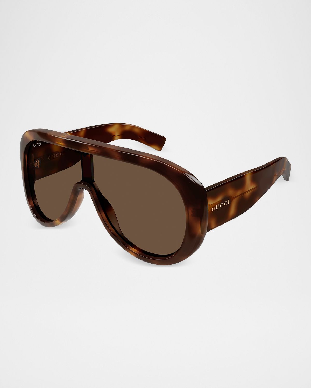 Gucci 99mm Acetate Shield Sunglasses