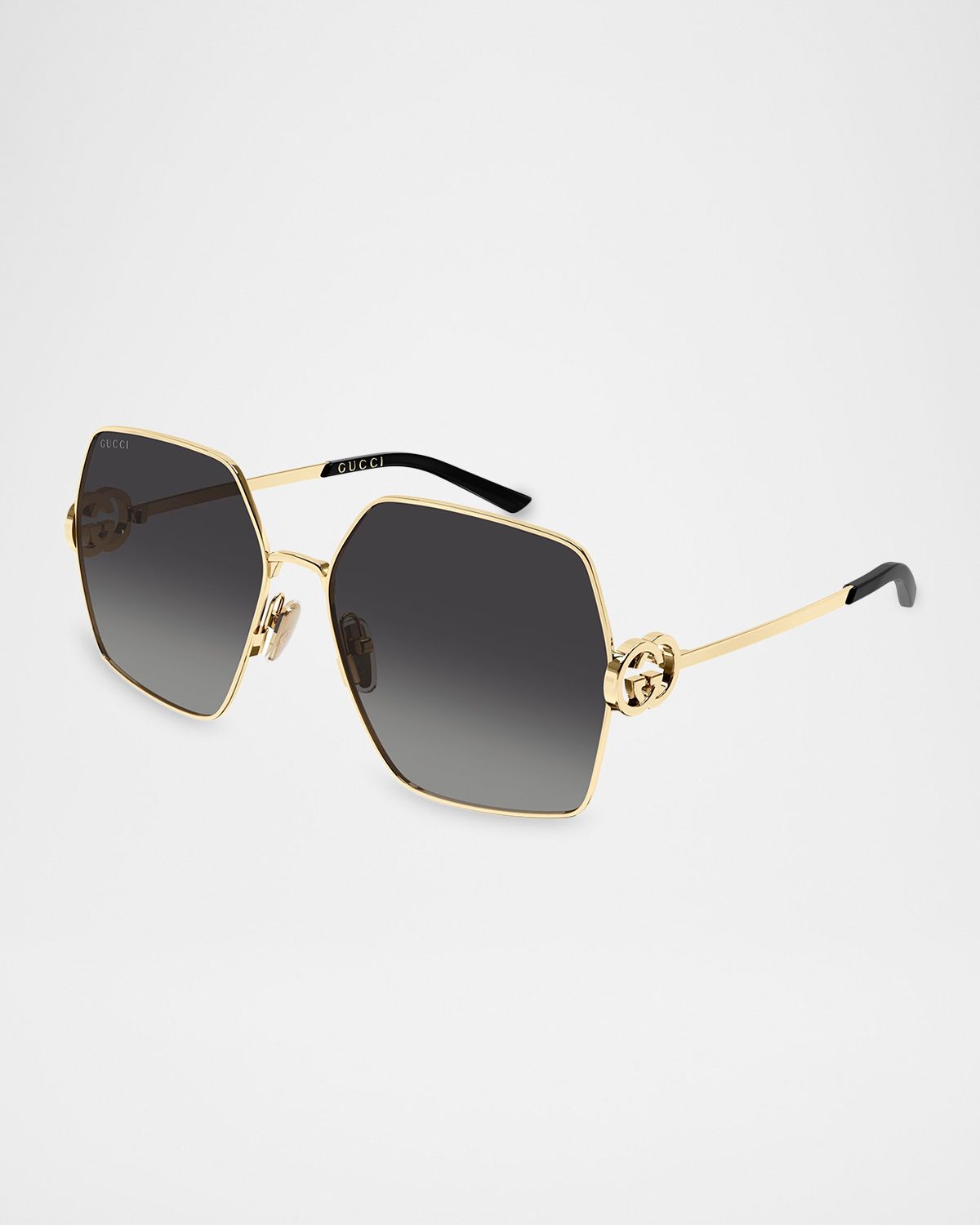 Gucci 61mm Metal Geometric Sunglasses