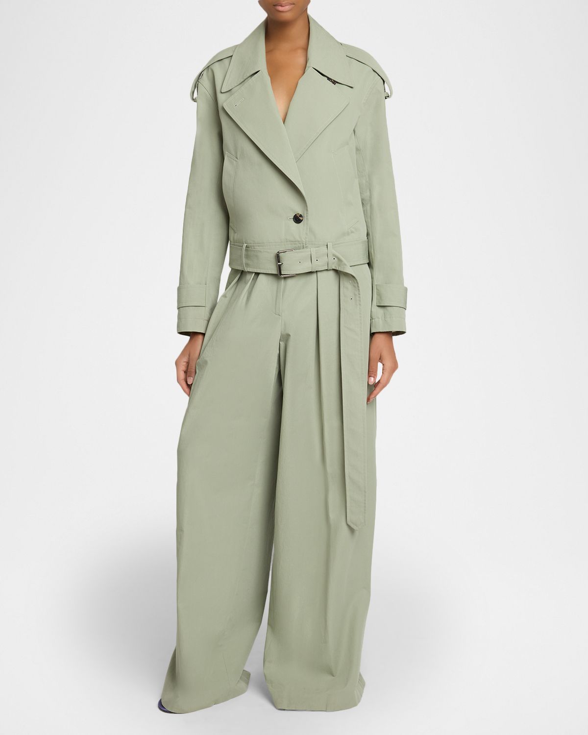 Dries Van Noten Pamplona Pleated Wide-Leg Pants