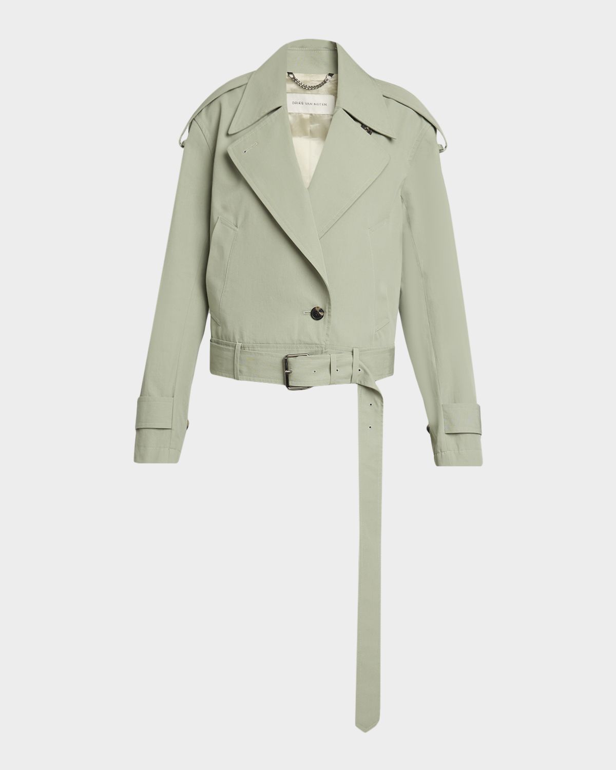 Dries Van Noten Vensar Cotton Moto Jacket