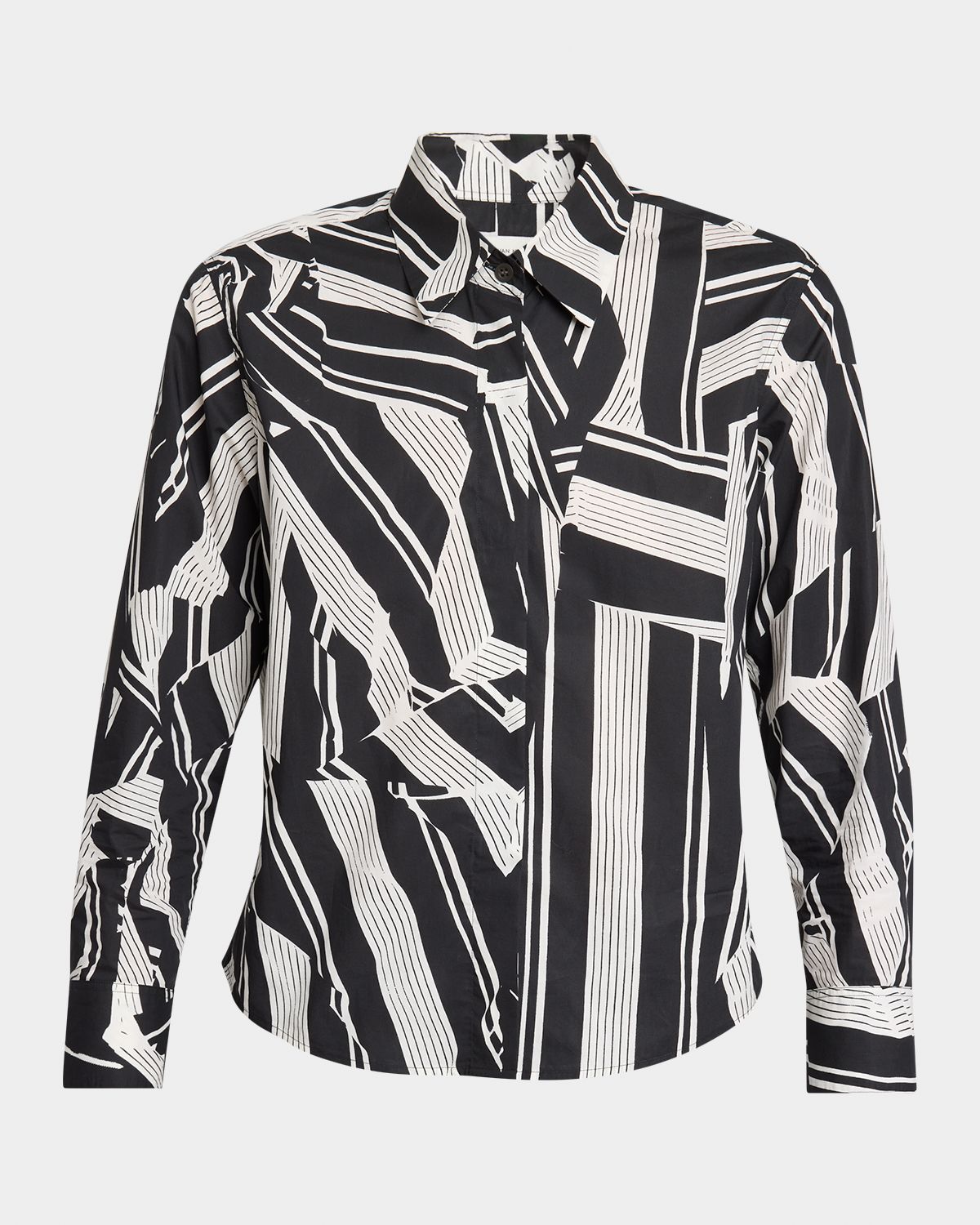 Dries Van Noten Clavini Abstract-Print Button-Front Shirt