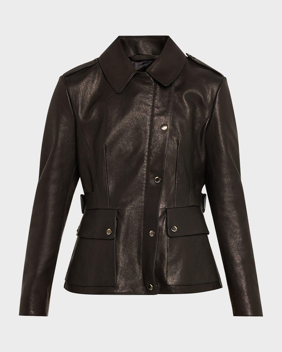 Burberry Leyton Lamb Leather Trench Jacket | Thumbnail 6 Burberry Leyton Lamb Leather Trench Jacket | Thumbnail 6