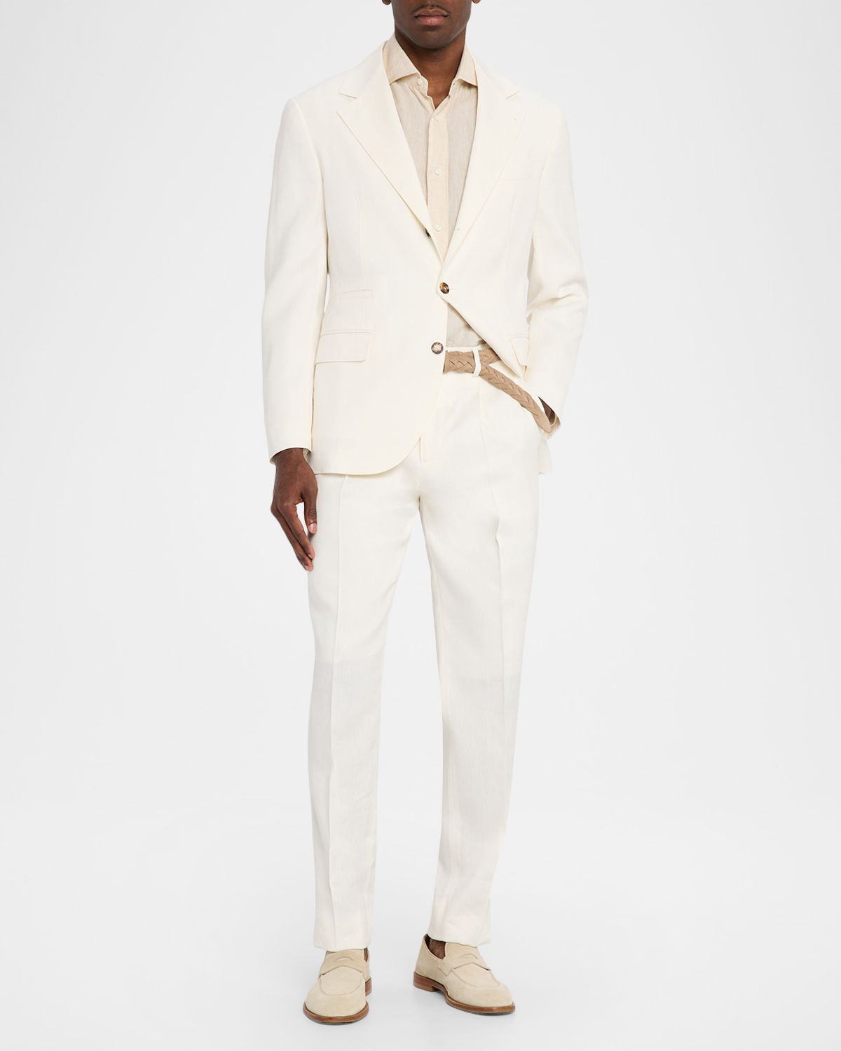 Brunello Cucinelli Men 's Solid Wool Tailored Two-Piece Suit