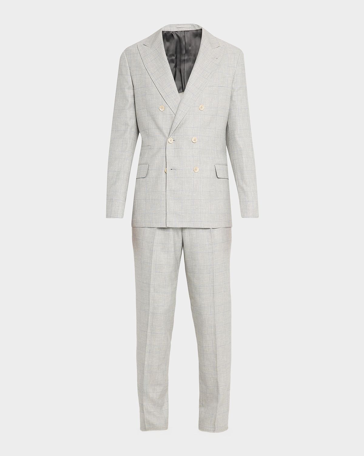 Brunello Cucinelli Men 's Virgin Wool Glen Plaid Suit