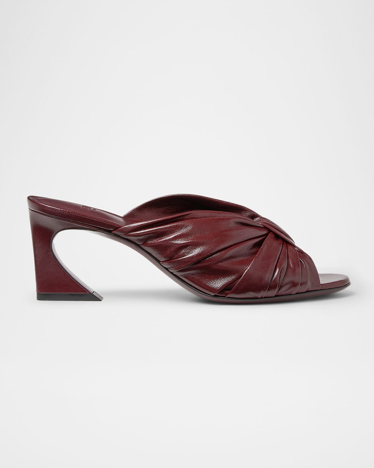 Fendi 55mm Arco Leather Slide Sandals